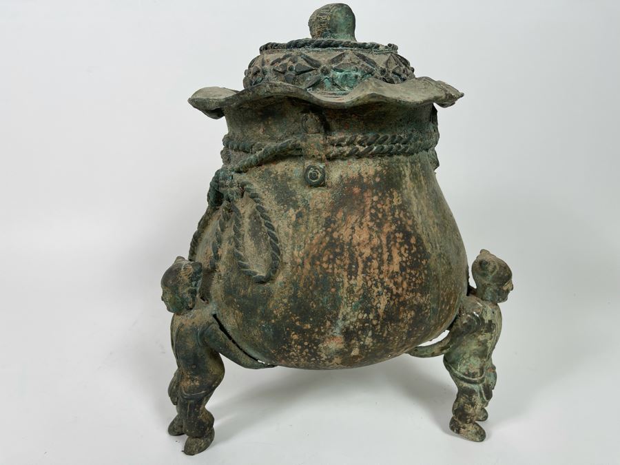 Chinese Reproduction Bronze Vessel 10W X 13H [Photo 15]