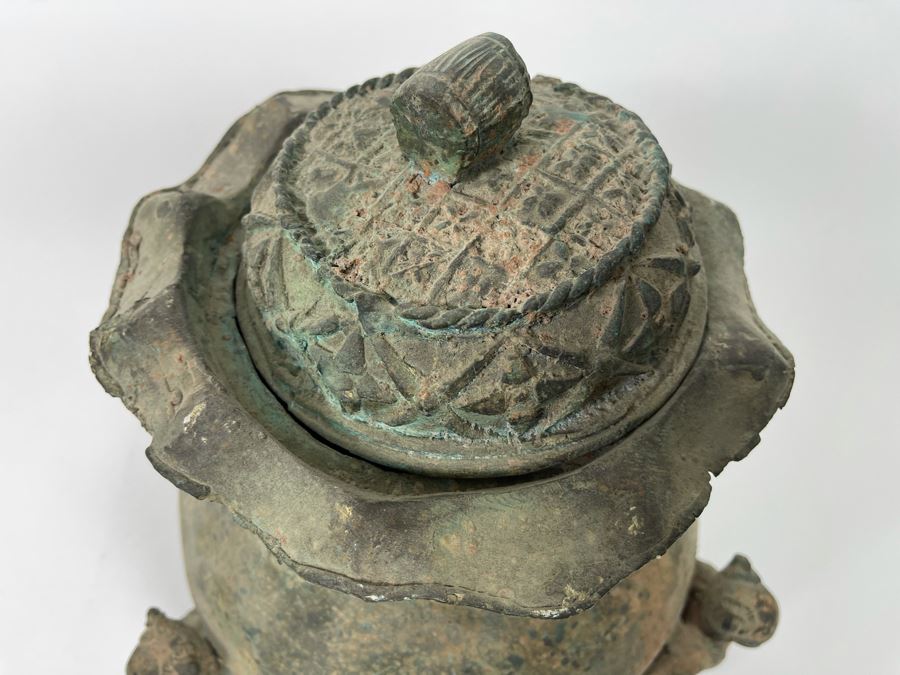 Chinese Reproduction Bronze Vessel 10W X 13H [Photo 9]