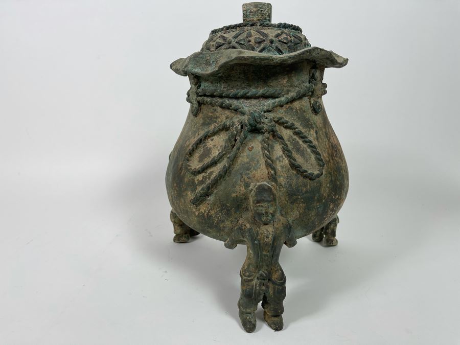 Chinese Reproduction Bronze Vessel 10W X 13H [Photo 16]