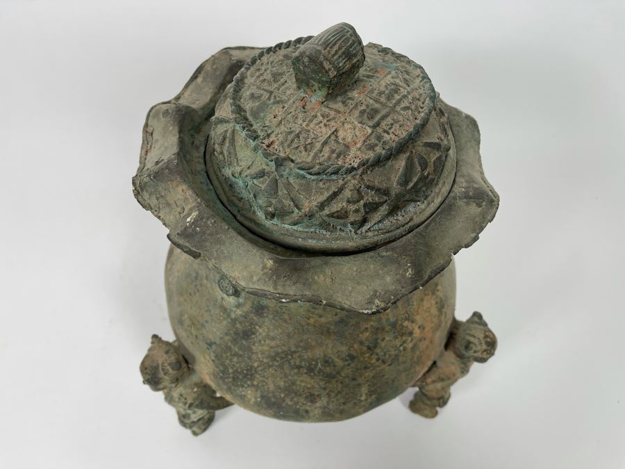 Chinese Reproduction Bronze Vessel 10W X 13H [Photo 10]