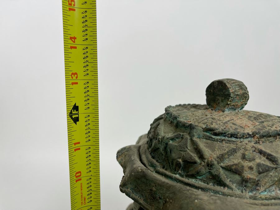 Chinese Reproduction Bronze Vessel 10W X 13H [Photo 21]