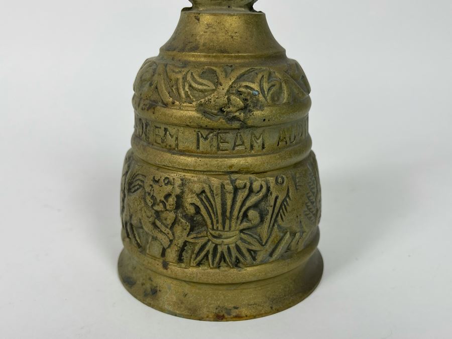 Vintage Brass Bell With Great Tone 3.75R X 6.5H [Photo 3]