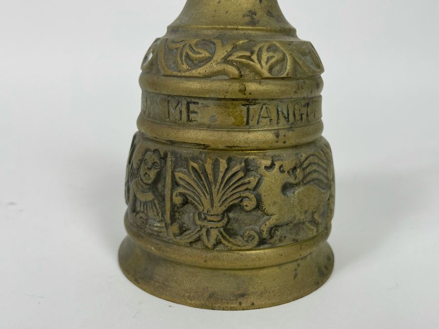 Vintage Brass Bell With Great Tone 3.75R X 6.5H [Photo 7]