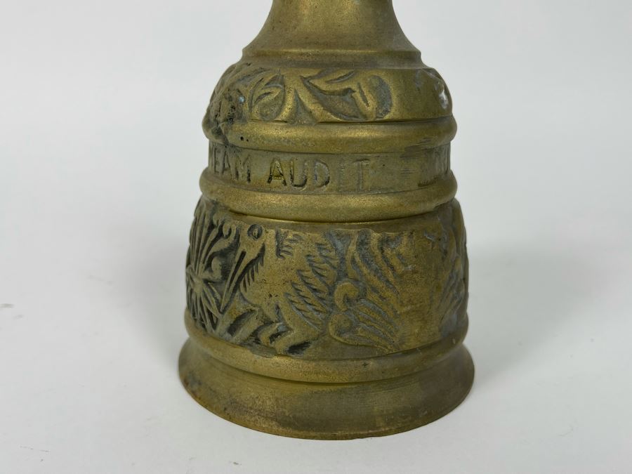 Vintage Brass Bell With Great Tone 3.75R X 6.5H [Photo 5]
