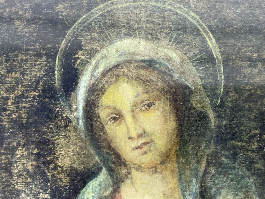 Vintage Framed Madonna And Child 14 X 20.5 [Photo 6]