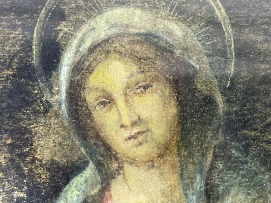 Vintage Framed Madonna And Child 14 X 20.5 [Photo 7]