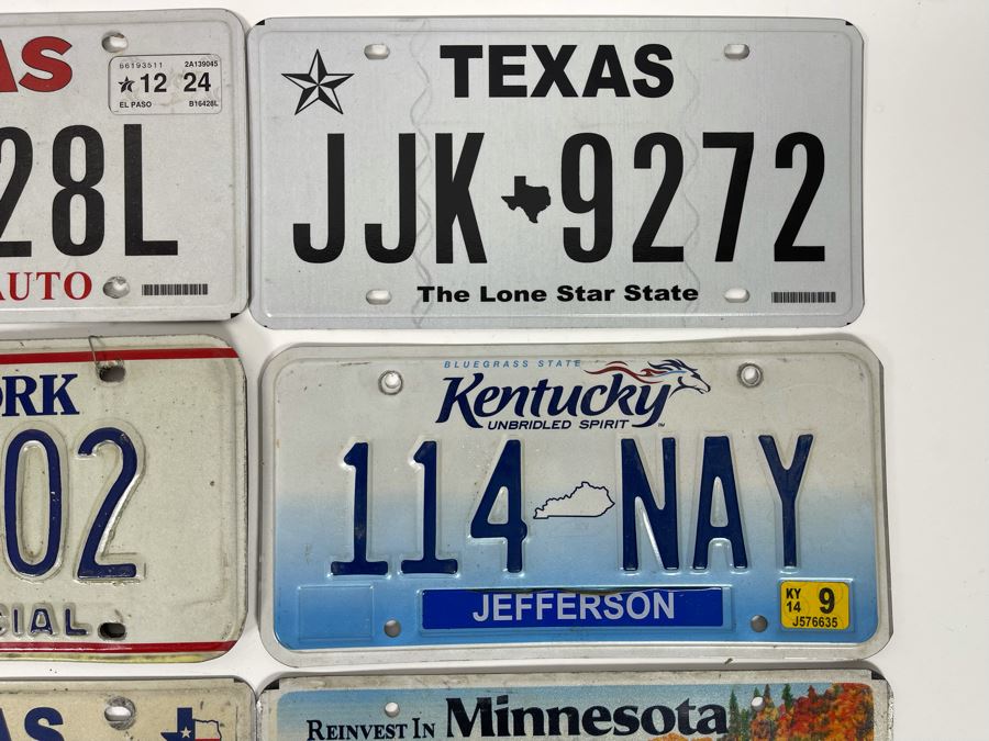 Nine License Plates From Various States [Photo 5]