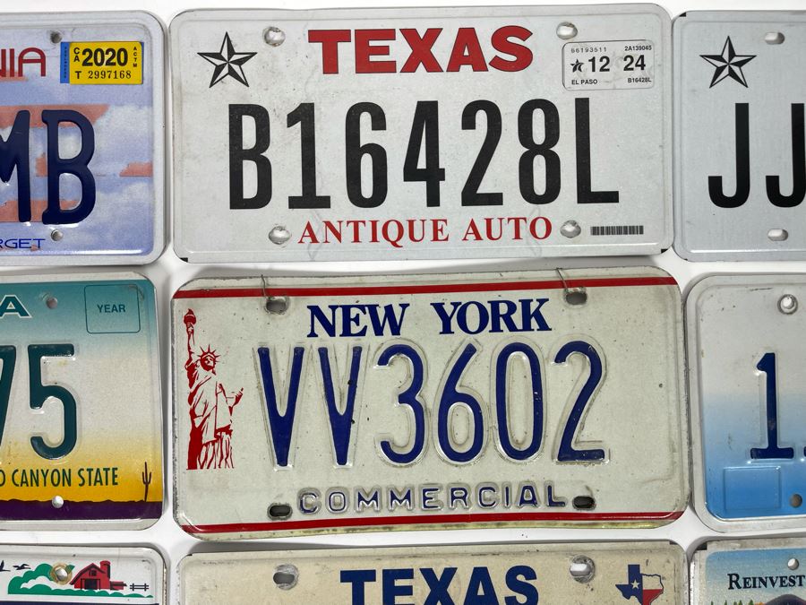 Nine License Plates From Various States [Photo 4]
