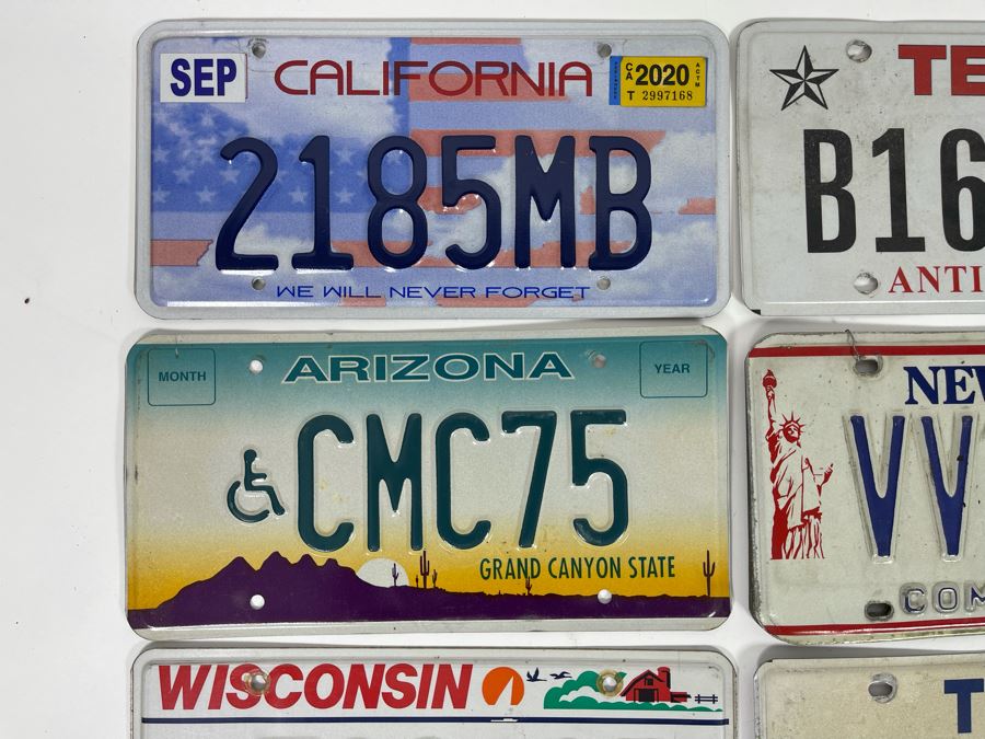 Nine License Plates From Various States [Photo 3]