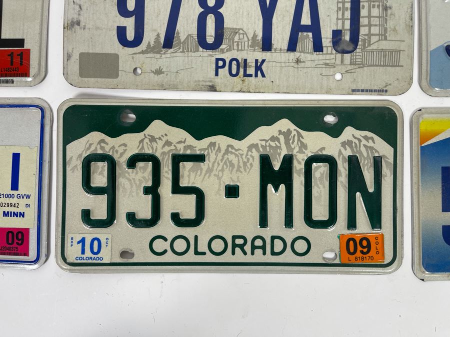 Nine License Plates From Various States [Photo 7]