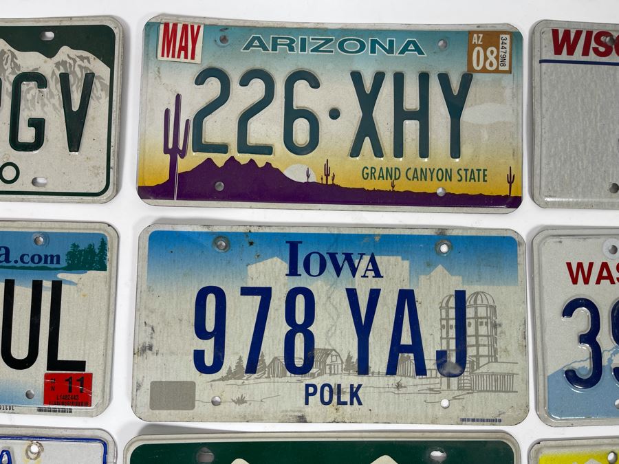 Nine License Plates From Various States [Photo 4]