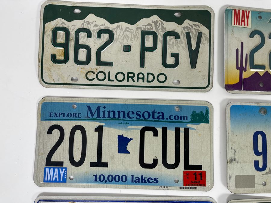 Nine License Plates From Various States [Photo 3]