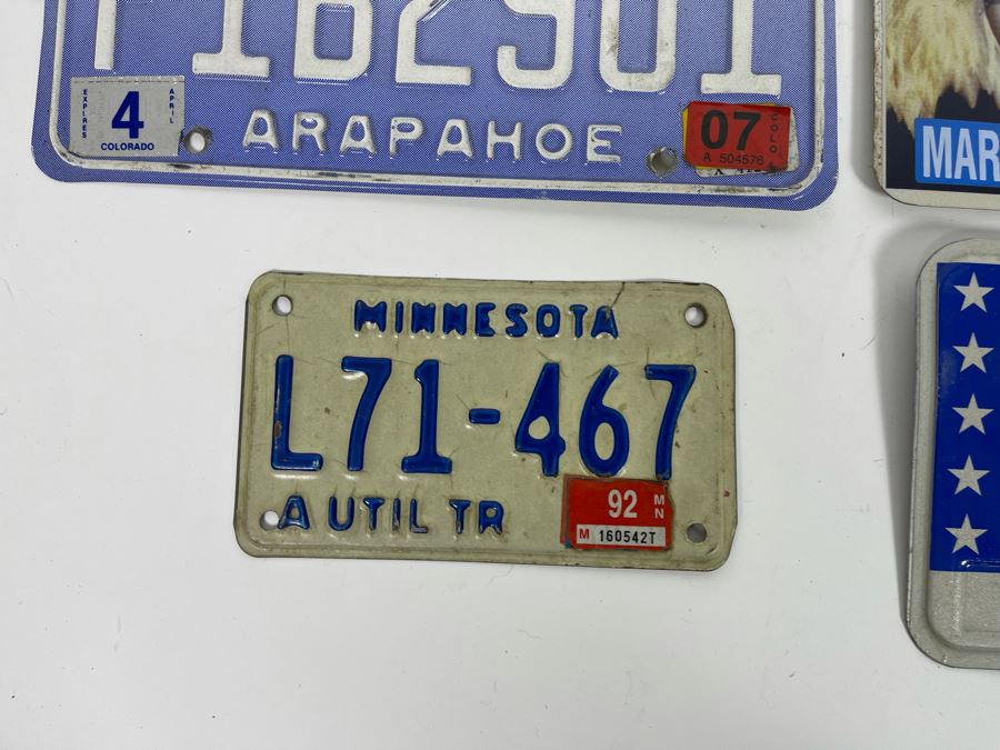 Nine License Plates From Various States [Photo 8]