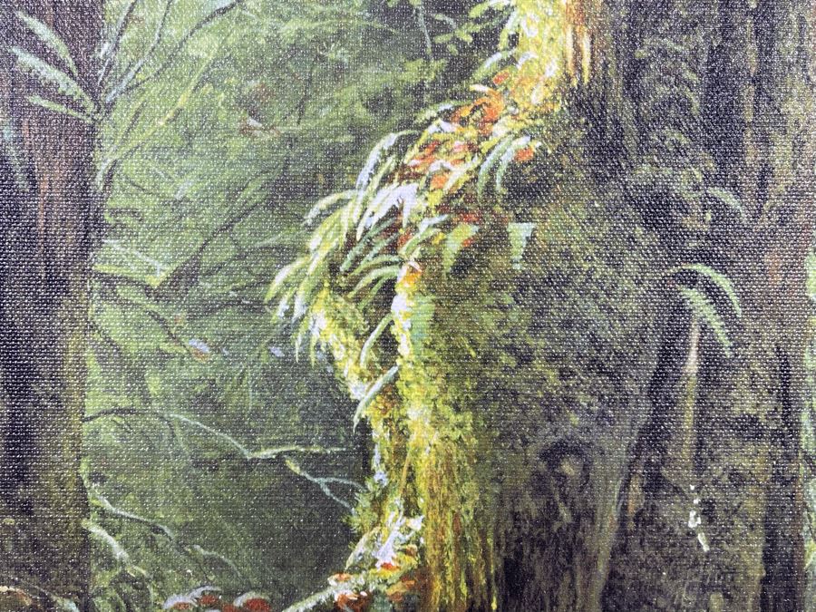 Original Lee Lauritzen Acrylic Painting Framed Titled “Roosevelt Elk” 18 X 14 [Photo 7]