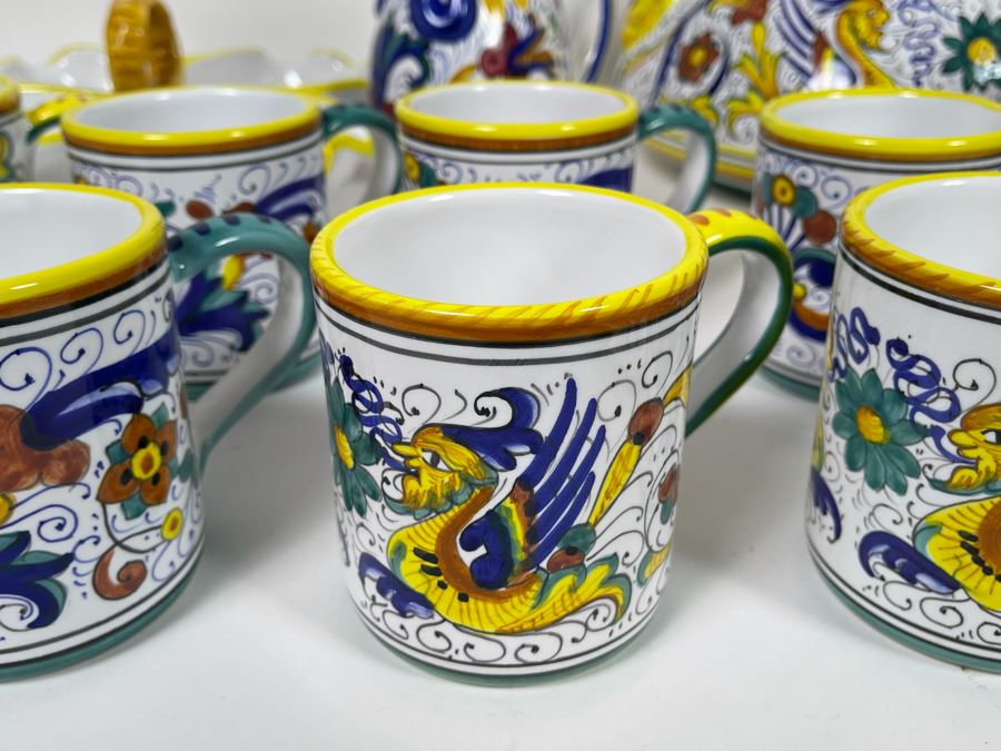 Collection Of Vintage Italian Ceramics Pottery Including Labor Deruta And Arte D’Italia - See Photos [Photo 7]