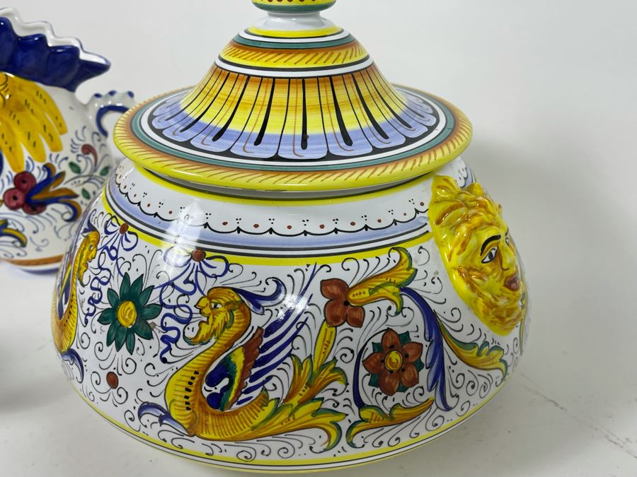 Collection Of Vintage Italian Ceramics Pottery Including Labor Deruta And Arte D’Italia - See Photos [Photo 24]