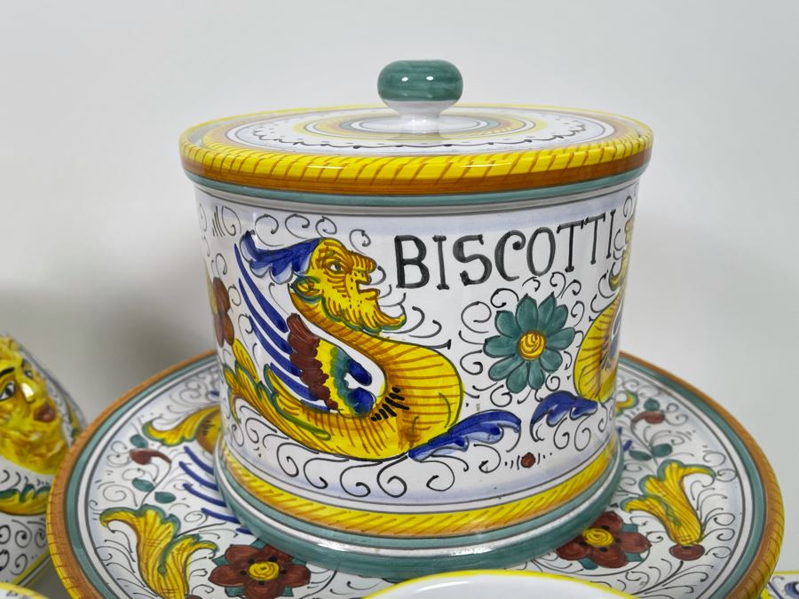 Collection Of Vintage Italian Ceramics Pottery Including Labor Deruta And Arte D’Italia - See Photos [Photo 17]