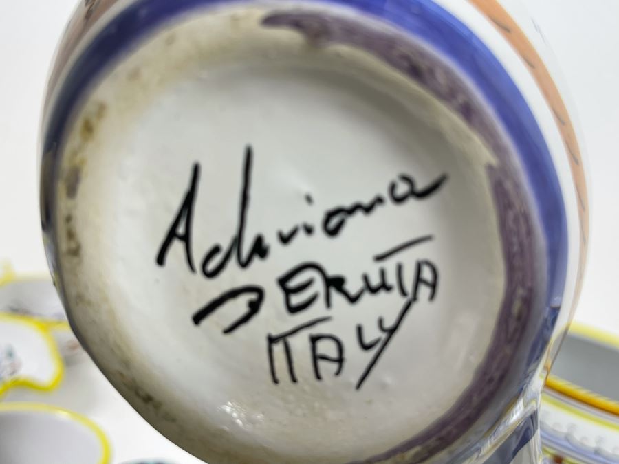 Collection Of Vintage Italian Ceramics Pottery Including Labor Deruta And Arte D’Italia - See Photos [Photo 29]