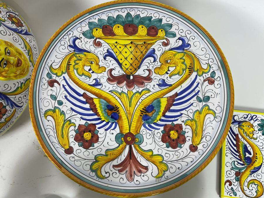 Collection Of Vintage Italian Ceramics Pottery Including Labor Deruta And Arte D’Italia - See Photos [Photo 20]