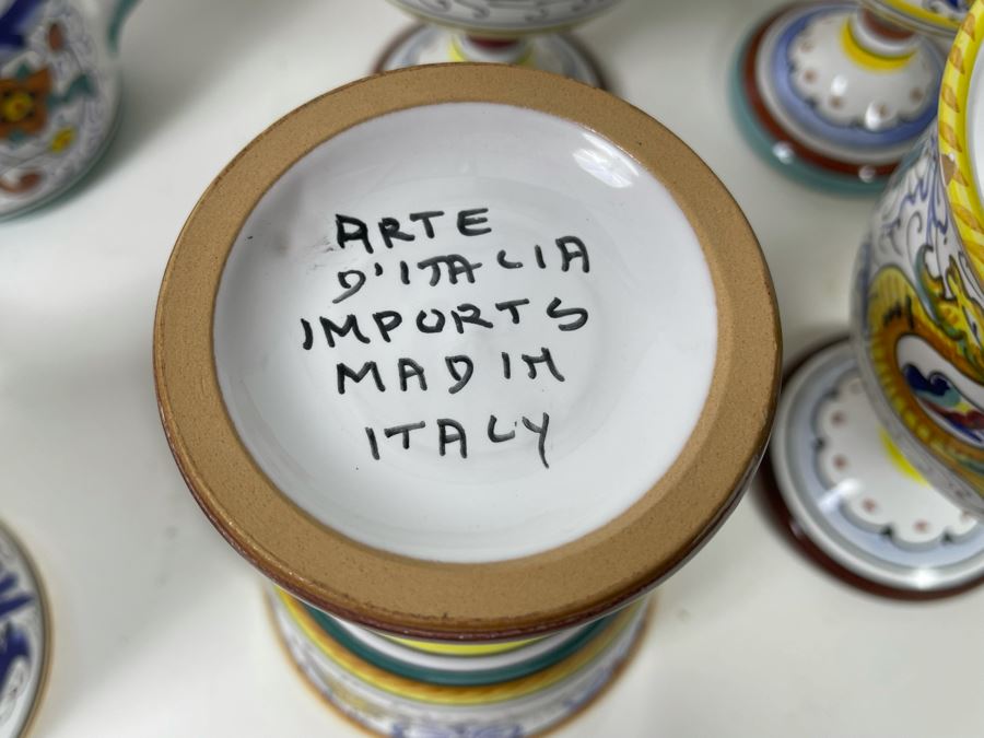 Collection Of Vintage Italian Ceramics Pottery Including Labor Deruta And Arte D’Italia - See Photos [Photo 14]