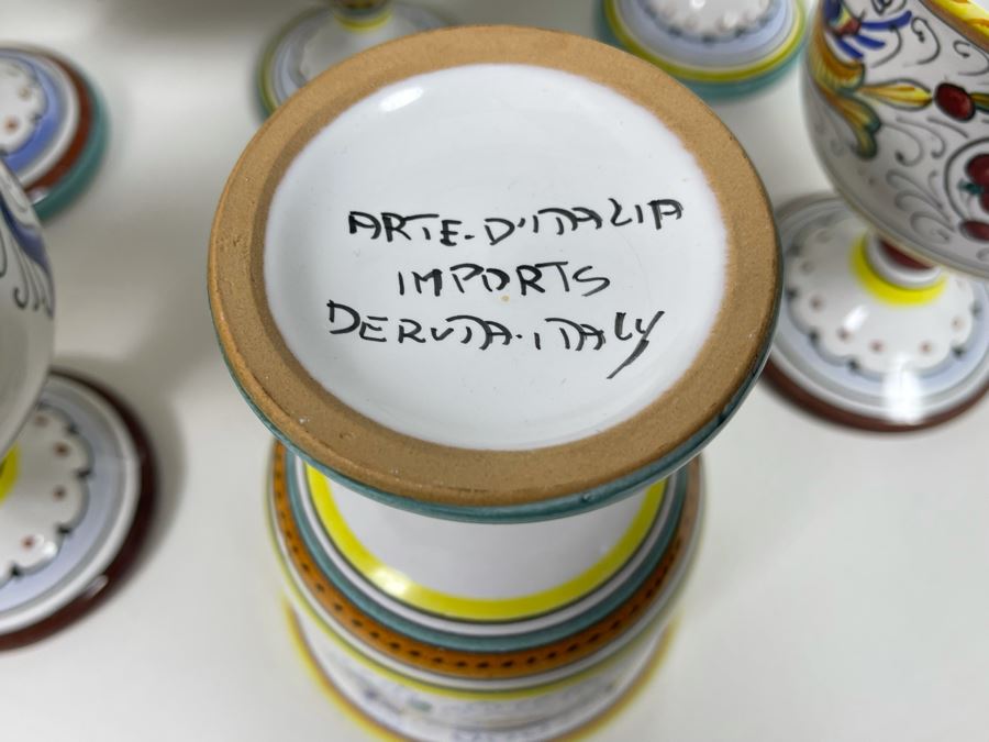 Collection Of Vintage Italian Ceramics Pottery Including Labor Deruta And Arte D’Italia - See Photos [Photo 16]