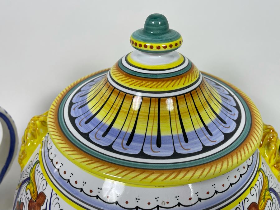 Collection Of Vintage Italian Ceramics Pottery Including Labor Deruta And Arte D’Italia - See Photos [Photo 25]