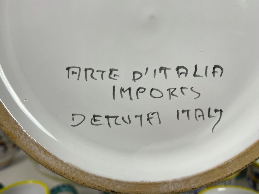 Collection Of Vintage Italian Ceramics Pottery Including Labor Deruta And Arte D’Italia - See Photos [Photo 19]