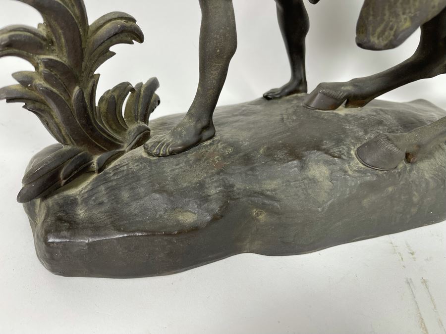 Bronze Statue Of Marly Horses And Its Stable-Keeper Africa After Guillaume Coustou 18W X 8D X 20H [Photo 16]