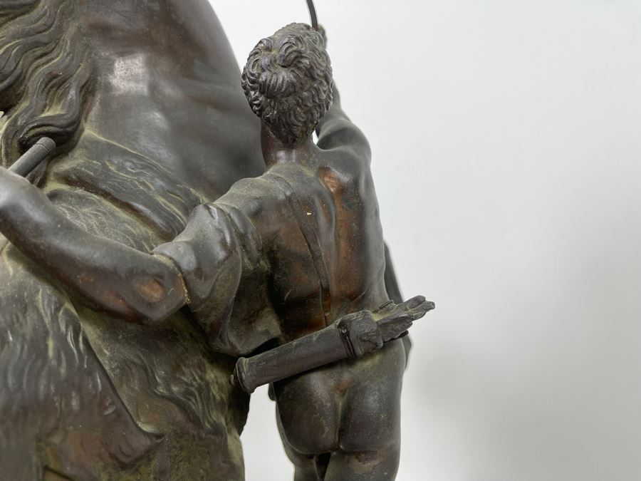 Bronze Statue Of Marly Horses And Its Stable-Keeper Africa After Guillaume Coustou 18W X 8D X 20H [Photo 21]