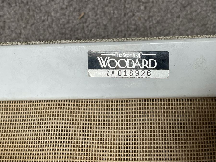 Pair Of Woodard Outdoor Folding Aluminum Chairs With Ottomans [Photo 5]