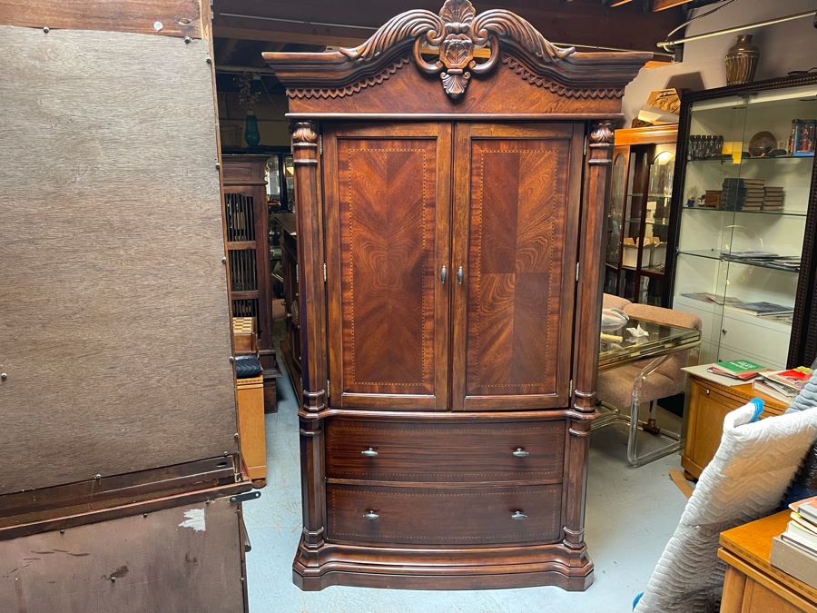 Kathy Ireland Home 2-Piece Armoire Cabinet 50W X 22D X 85H [Photo 2]