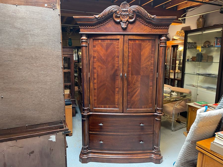 Kathy Ireland Home 2-Piece Armoire Cabinet 50W X 22D X 85H [Photo 4]