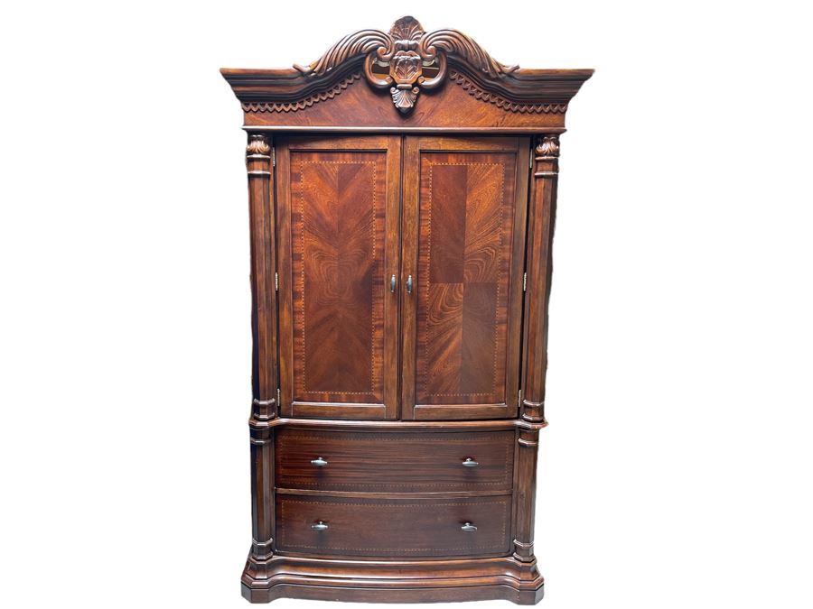 Kathy Ireland Home 2-Piece Armoire Cabinet 50W X 22D X 85H [Photo 9]