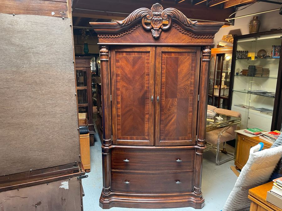 Kathy Ireland Home 2-Piece Armoire Cabinet 50W X 22D X 85H [Photo 3]