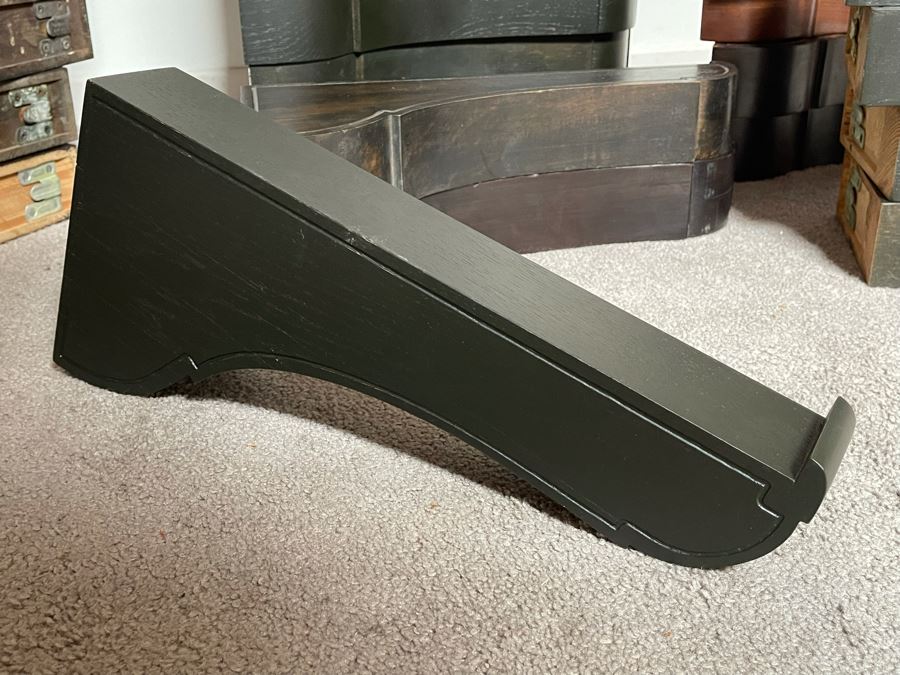 Collection Of Mid-Century Wooden Wall Shelving Brackets 2 Sizes: 16'L And 11'L [Photo 15]