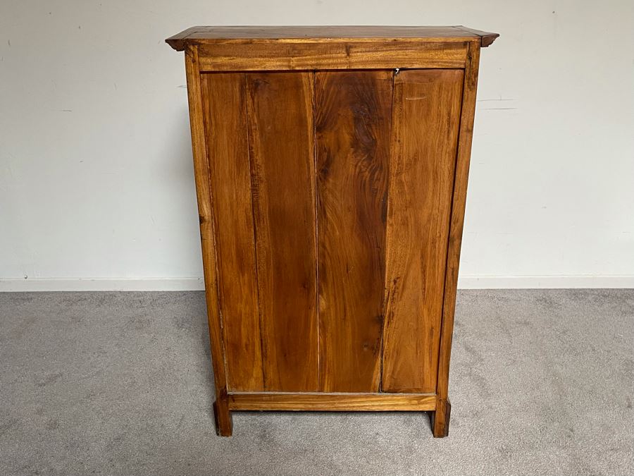 Indonesian Teak Spindle Front Cabinet 26W X 12.5D X 39H [Photo 6]