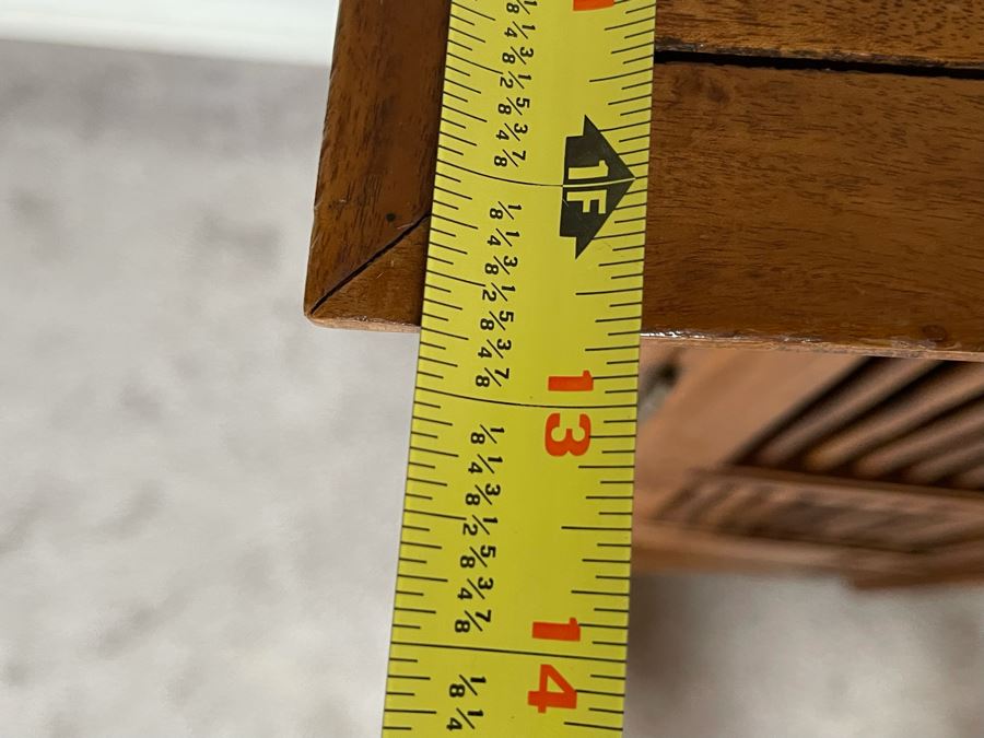 Indonesian Teak Spindle Front Cabinet 26W X 12.5D X 39H [Photo 9]