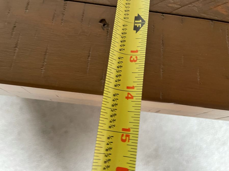 Long Wooden Bench 75W X 14D X 18.5H [Photo 9]