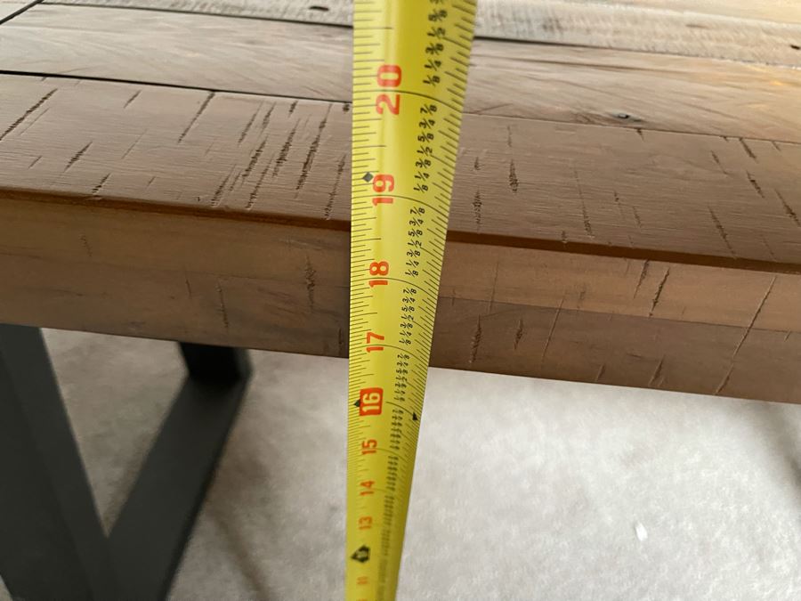 Long Wooden Bench 75W X 14D X 18.5H [Photo 10]