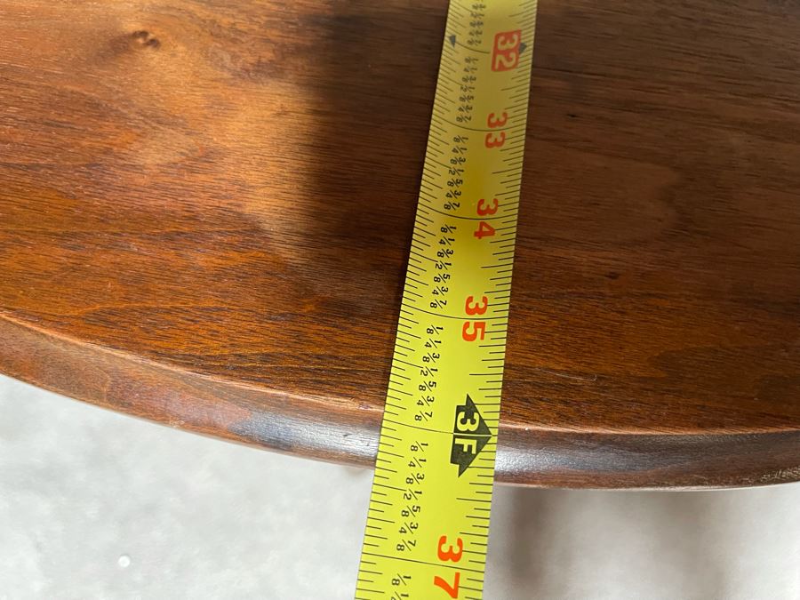 Vintage Drop Leaf Gateleg Table By Webster Manufacturing Company 36R/12W X 30H  [Photo 14]