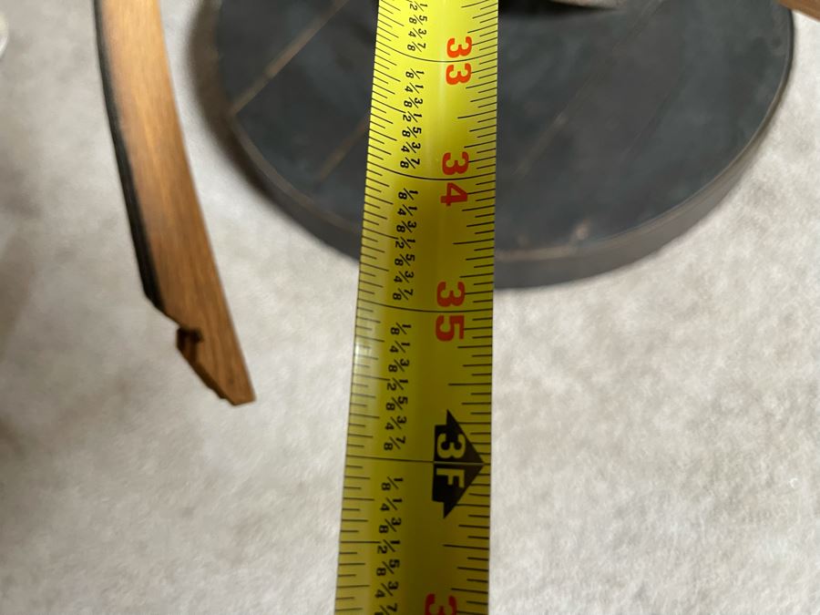 Large One-Of-A-Kind Studio Sculptural Jelly Fish Freestanding Floor Lamp Spring Made Of Wood, Metal And Tequilla Cask Base - Projects Horseshoe On Ceiling 3'W X 40'H [Photo 16]