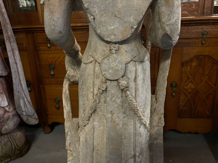 Vintage Chinese Stone Standing Buddha [Photo 28]