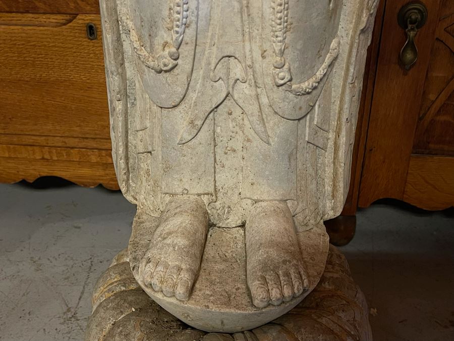 Vintage Chinese Stone Standing Buddha [Photo 15]