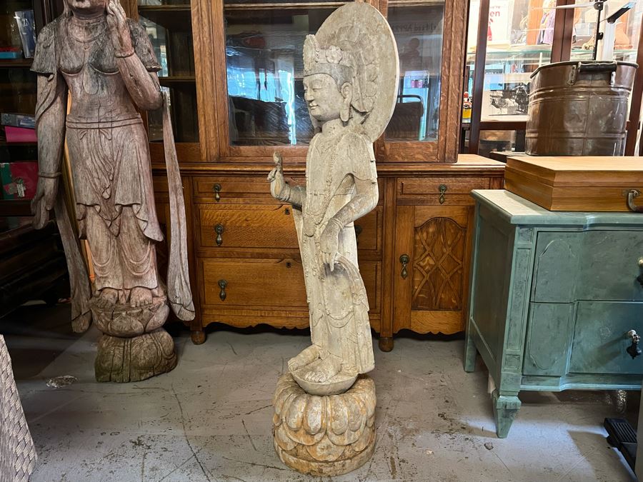 Vintage Chinese Stone Standing Buddha [Photo 29]