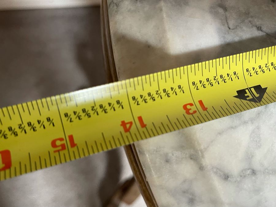 Eastlake Victorian Marble Top Side Table Fern Stand 18W X 14D X 30H [Photo 8]