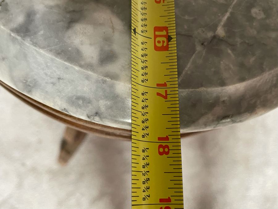 Eastlake Victorian Marble Top Side Table Fern Stand 18W X 14D X 30H [Photo 7]