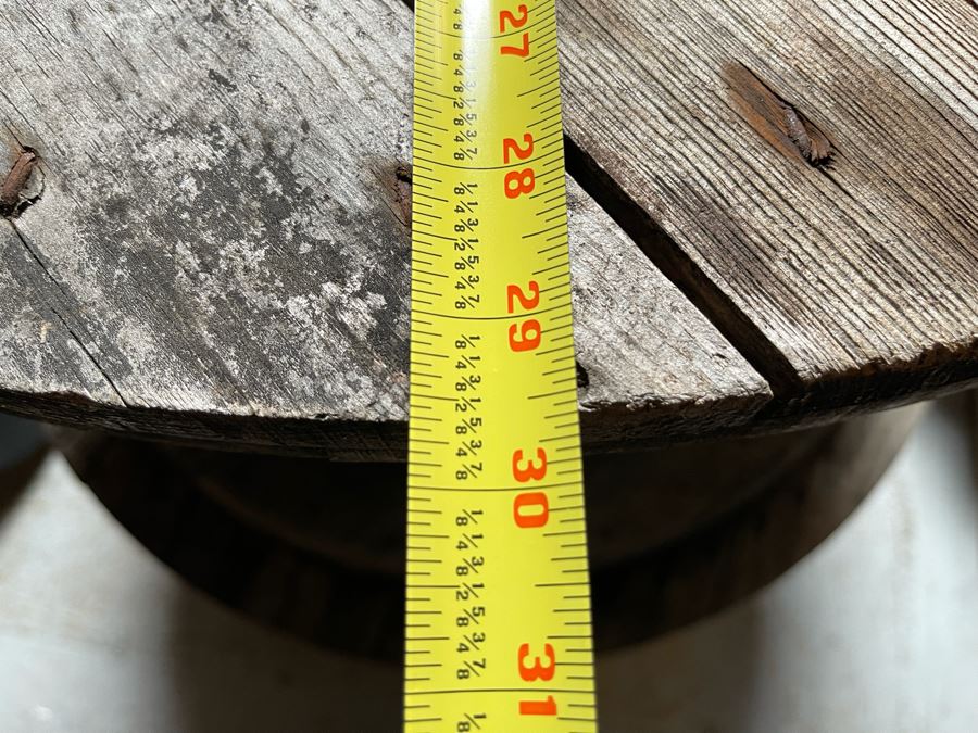 Pair Of Wooden Cable Spools 29.5R And 35R [Photo 6]