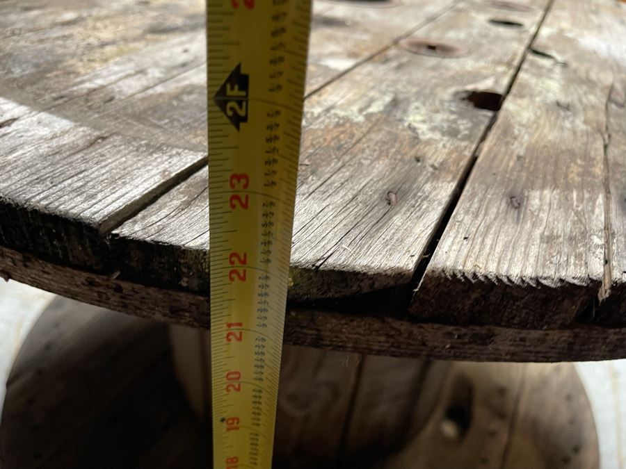Pair Of Wooden Cable Spools 29.5R And 35R [Photo 9]
