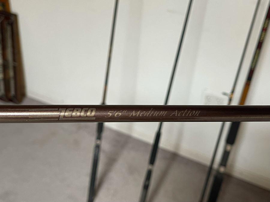 Collection Of Salt Water Fishing Poles And One Fishing Reel Including AVET Graphite Rod, NFT, Shakespeare [Photo 11]