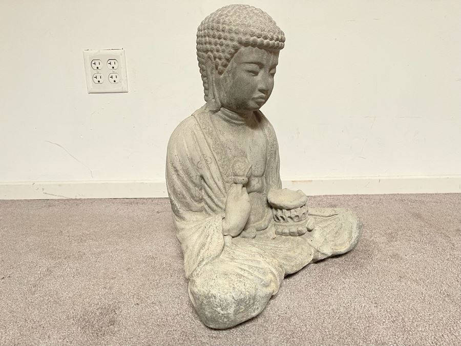 Concrete Buddha Garden Statuary 17W X 9D X 18.5H [Photo 6]